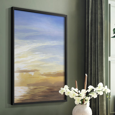 Luminous Waters II, reproduction encadrée - bois massif