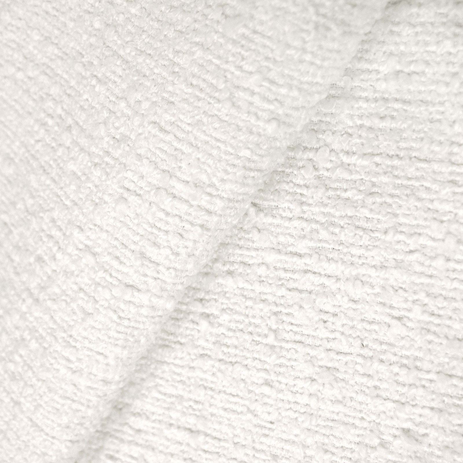 Hanson Upholstered Wingback Platform Bed, King, Classic Snow Boucle