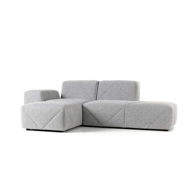 BFF Modular Sectional, Vesper Silver, Left