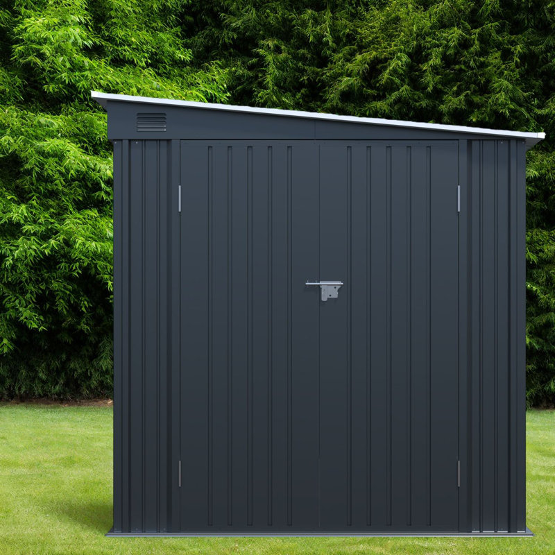 Space-saving Metal Sheds, 6x8ft Durable Design For Tools & Bikes