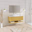Meuble-lavabo mural simple 48 po avec plateau en pierre frittée 48 po