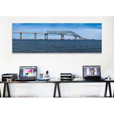 " Francis Scott Key Bridge, Patapsco River, Baltimore, Maryland " Print