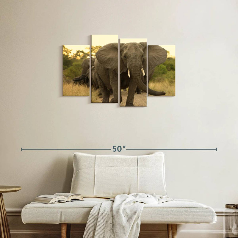 Brampt The Elephant Walk, H 22 po x l 36 po