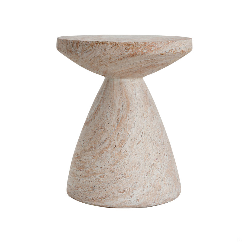 Outdoor/Indoor Lightweight Concrete Side Table