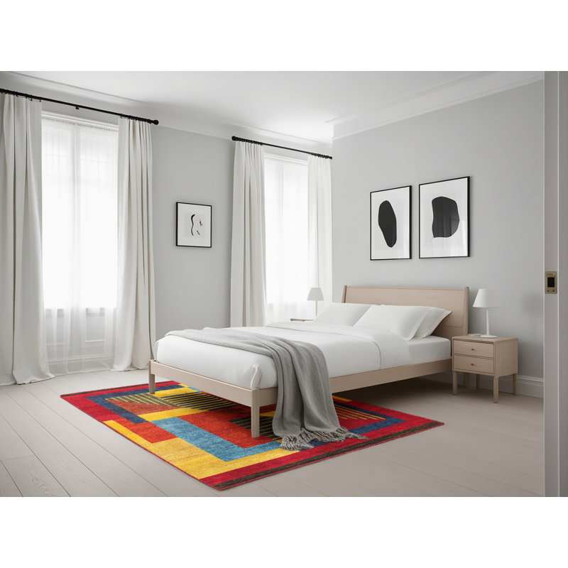 Tapis abstrait moderne 4200, Rectangle 5 pi x 7 pi