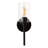 Demitri 13" 1-Light Farmhouse Industrial Metal/Glass Cylinder LED Sconce-356325564