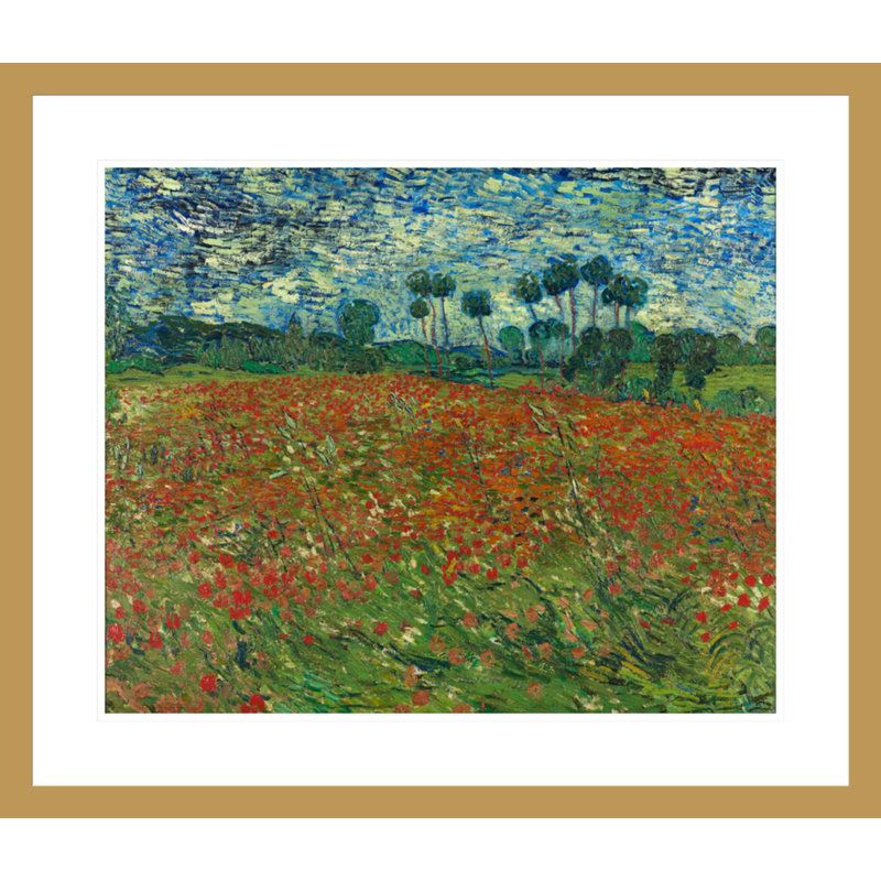 «Field with Poppies» par Vincent van Gogh, H 23,5 po x l 27,4 po