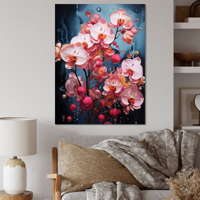 Orchidées roses - orchidées roses - fusion néon