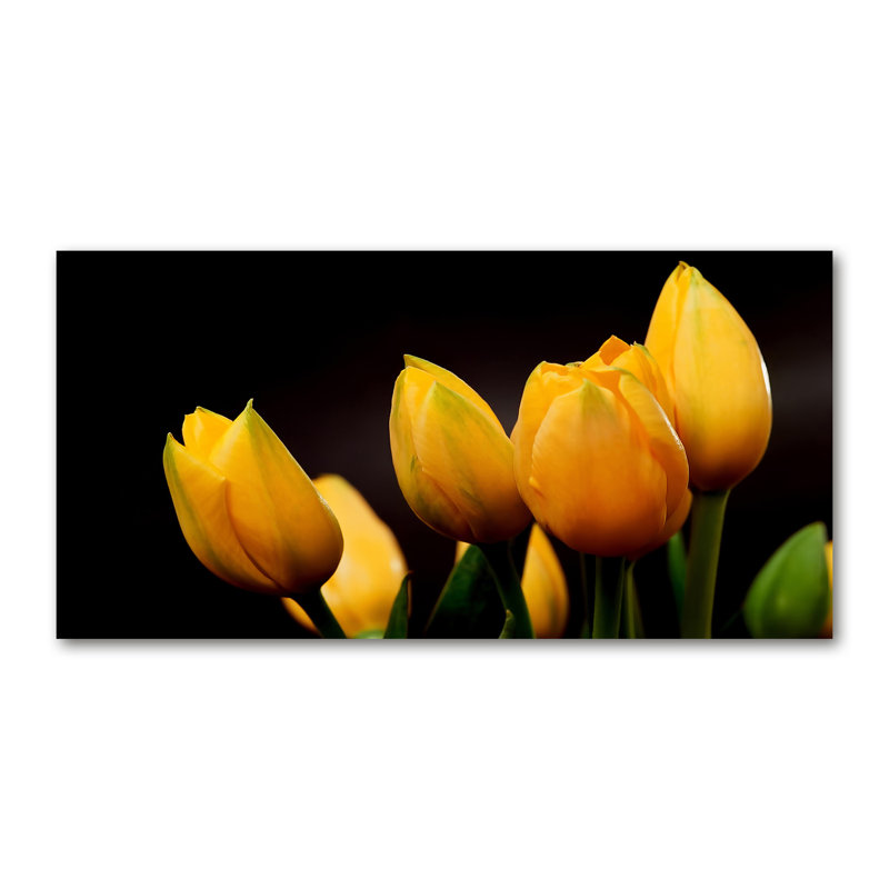 Yellow Tulips - Wrapped Canvas Print