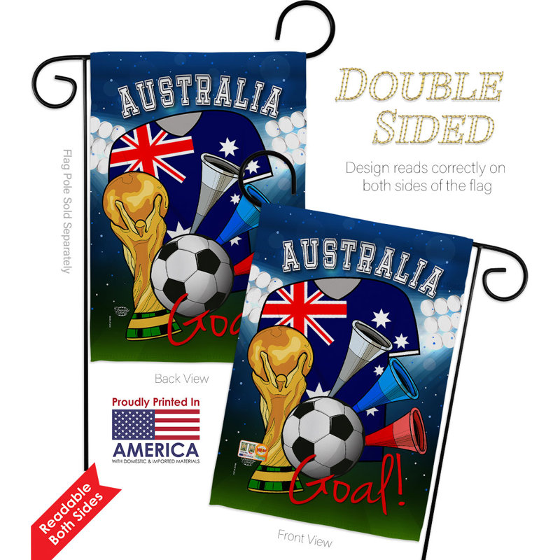 Ensemble de drapeaux 19 x 13 po en polyester Coupe du Monde