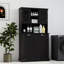 Armoire de salle de bain inclinable à deux compartiments