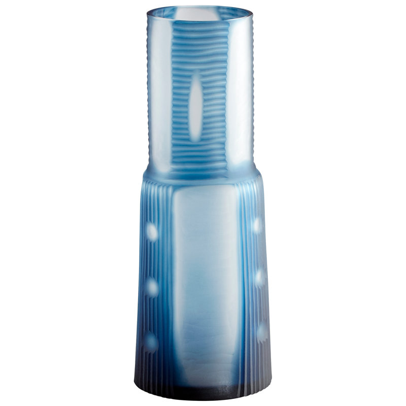 Olmsted Glass Table Vase, 14.25" H x 5" W x 5" D