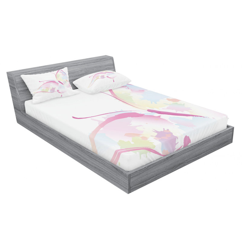Microfiber Sheet Set, Queen Sheet Set with Fitted Sheet