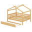 Lit maison avec lit gigogne-406374381