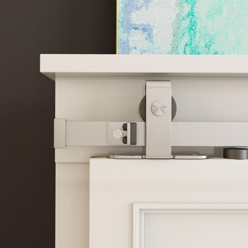 Top Mount Additional Rollers for Mini Sliding Barn Doors, Stainless Steel