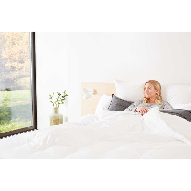 100% Bamboo Duvet Cover - Hypoallergenic and Breathable, Double Duvet Cover, White