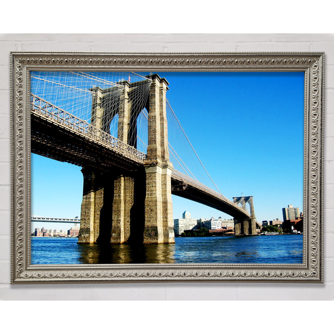 New York City Brooklyn Bridge By Day - Einzelne Bilderrahmen Kunstdrucke