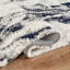 Tapis moderne à poils longs abstraits Nova ivoire et bleu, lavable-1140386786-1140386810