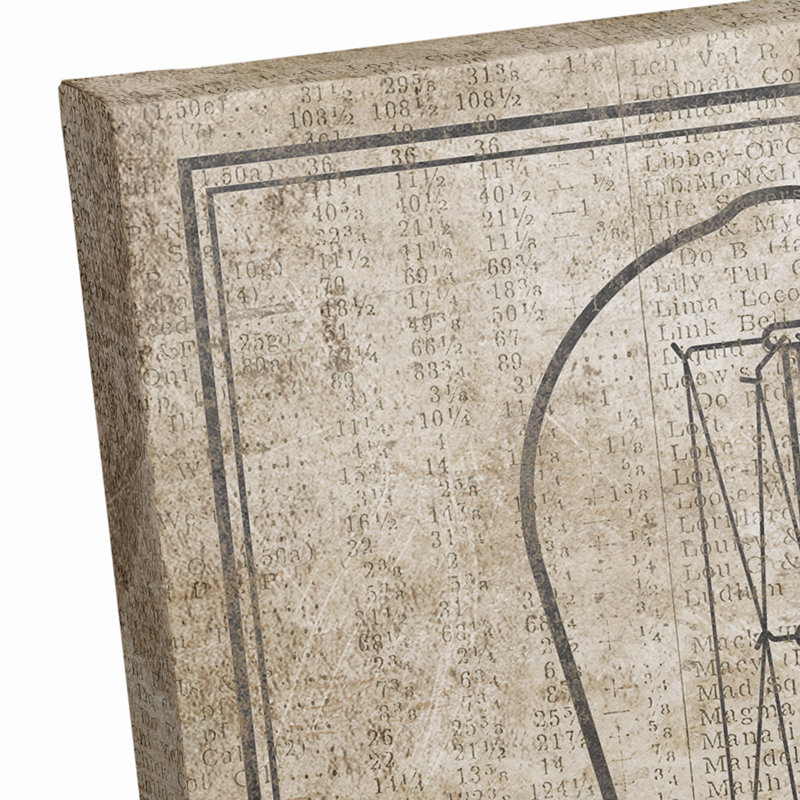 « edison ampoule on vieilli background », reproduction d’impression sur toile