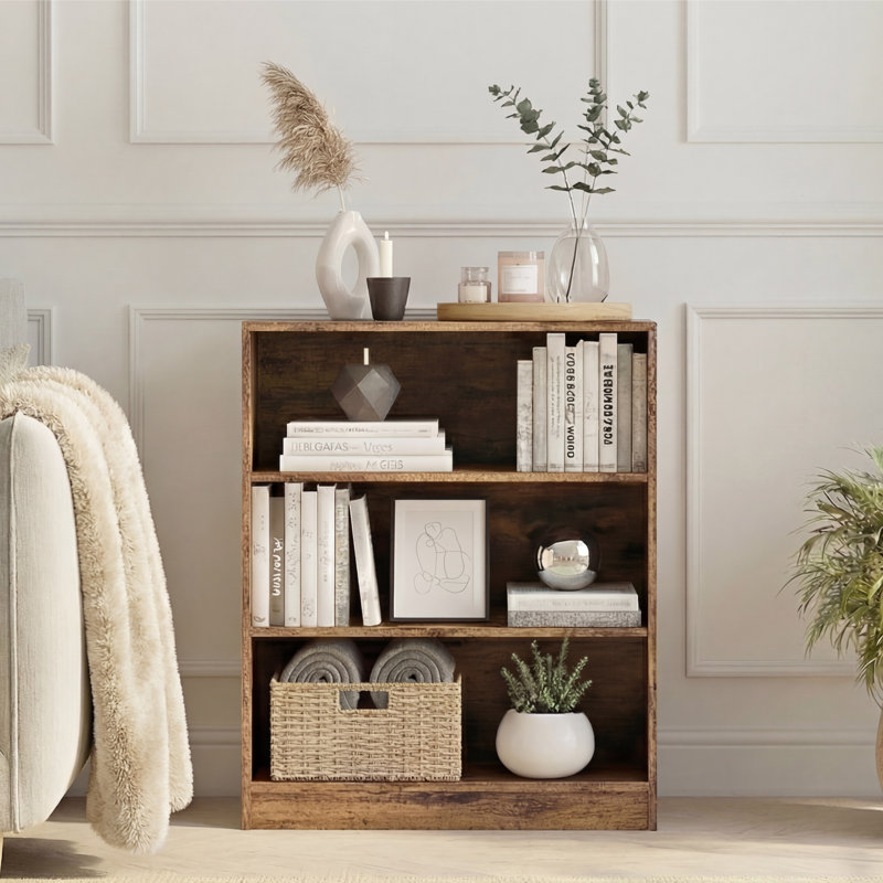 Bookcase, (3 Shelves) 76cm. H x 60cm. W x 24cm. D