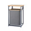 TRINITY® EcoStorage® | Panier à linge avec plateau en bambou | Gris foncé-2022623461