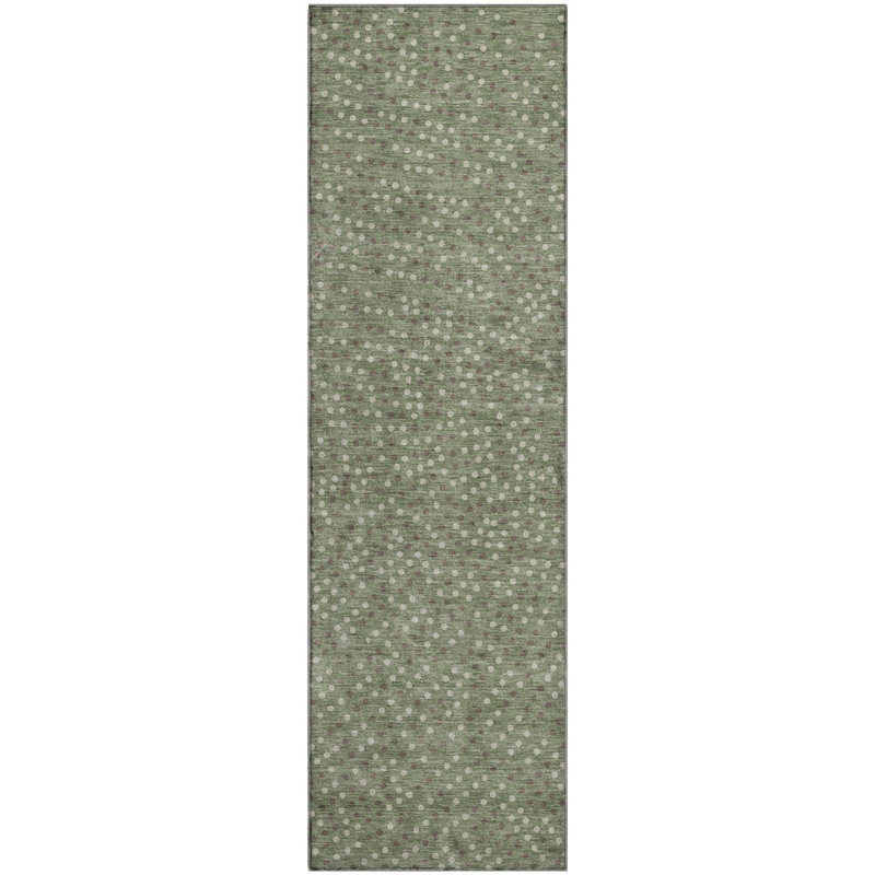 Premium Machine Washable Colmenero AMF1021 Circles Rug, Runner 2'3" x 7'6"