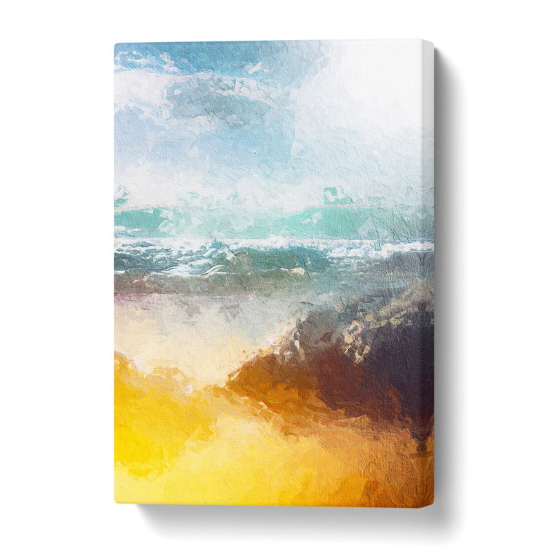 Sunshine on a Beach in Greece - Wrapped Canvas, 50.8 cm H x 35.6 cm W