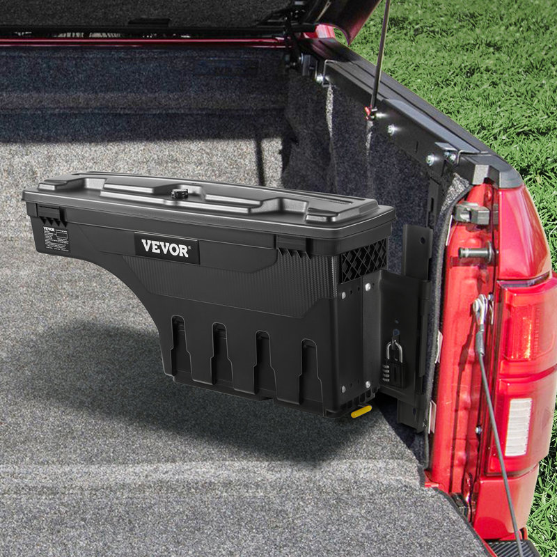 Boîte de rangement pour lit de camion 17 étages, couvercle verrouillable