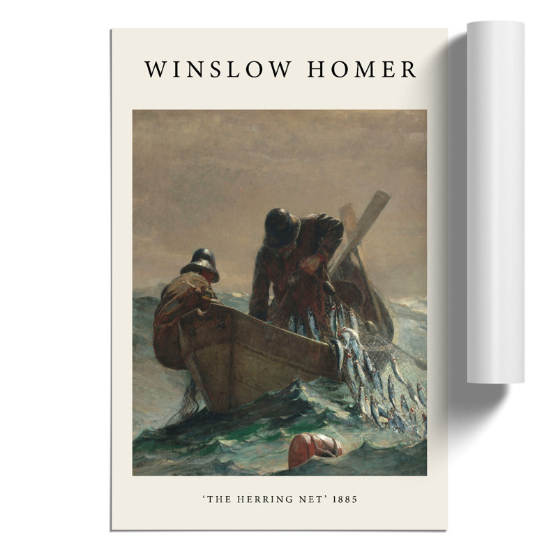 The Herring Net by Winslow Homer - No Frame Print, 59cm H x 42cm W x 0.1cm D