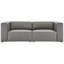 Causeuse modulaire en cuir 2 pièces Mingle-1711764957