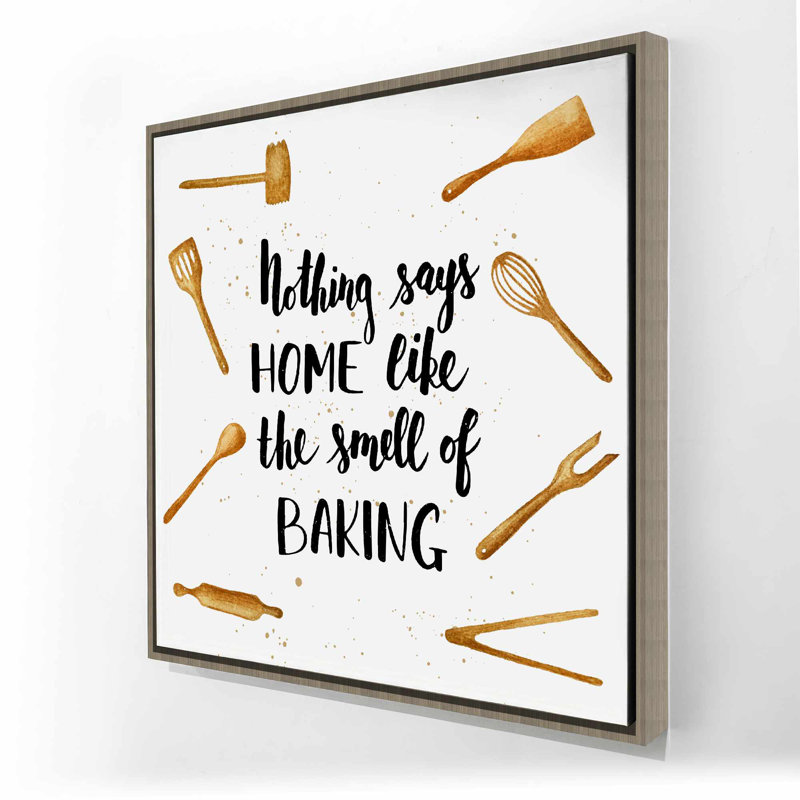 Maison et pâtisserie illustrative encadrée | Décor pour la cuisine