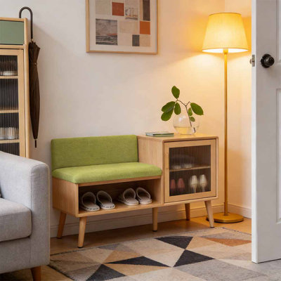 Banc de rangement pour chaussures de style japonais