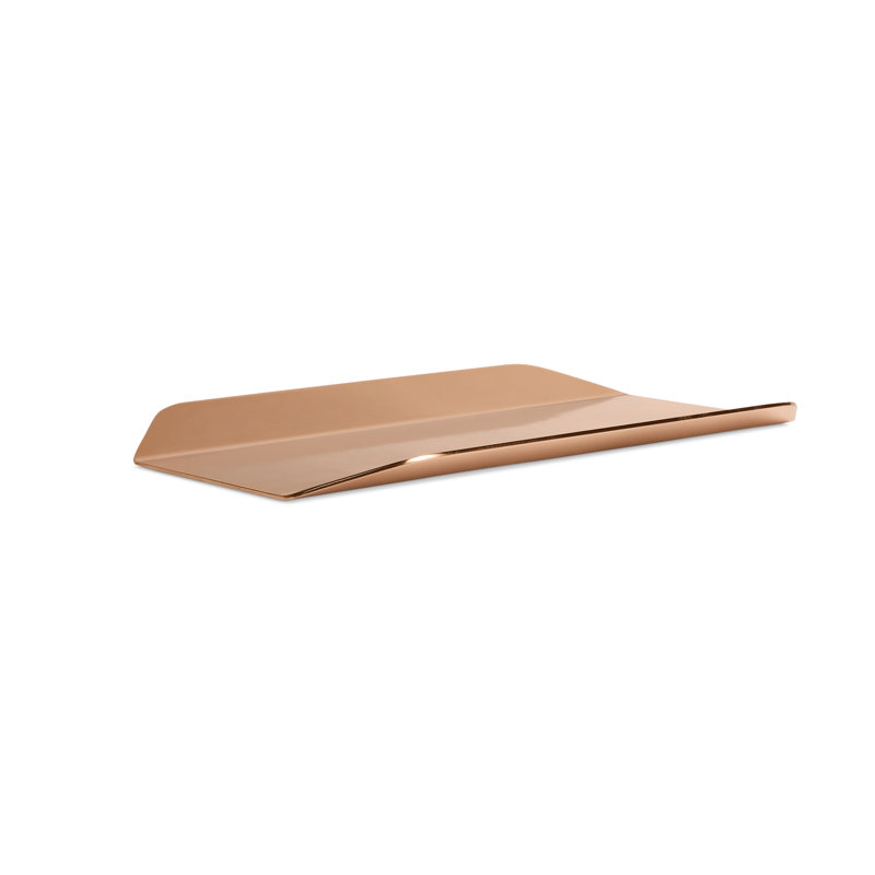 Twofold Steel Tray, 1" H x 14" W x 9" D, Copper