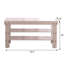 Banc à chaussures en bois massif de qualité Pina, finition-125043561