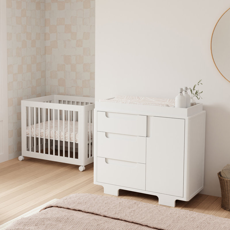 Yuzu 3-Drawer Changer Dresser, White