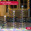 3Packs Christmas Spiral Tree Yard Light 218 Pre-Lit LED Multicolor Lights with Metal Stakes