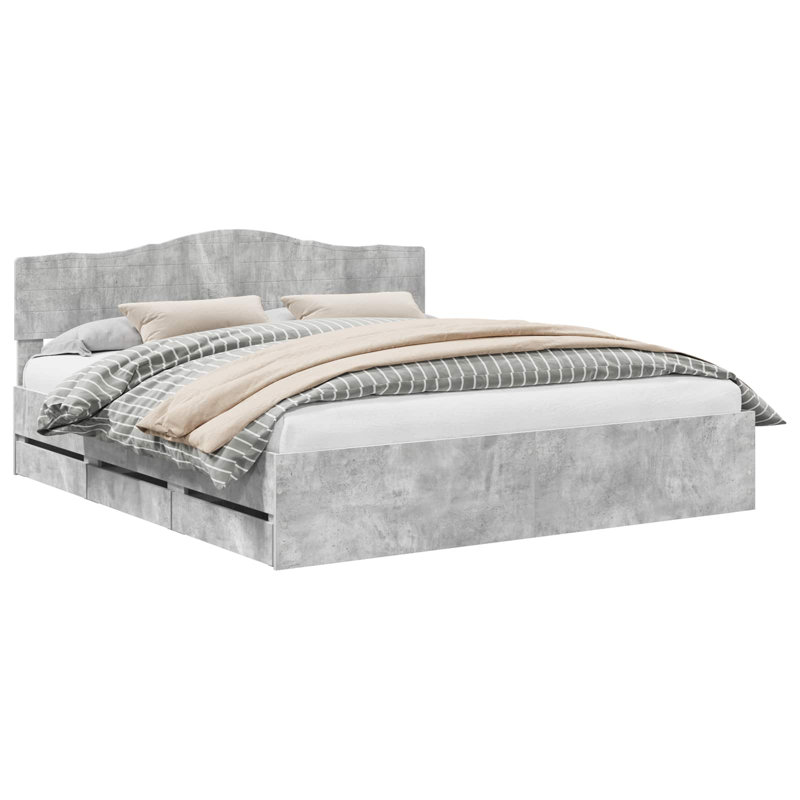 Bed, Super King (6'), Concrete Grey