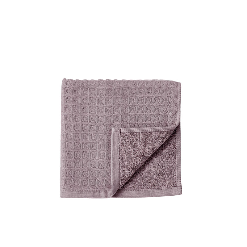 Waffle Twist 100% Cotton Bath Towel, Pink, 6 Piece Bath Towel Set