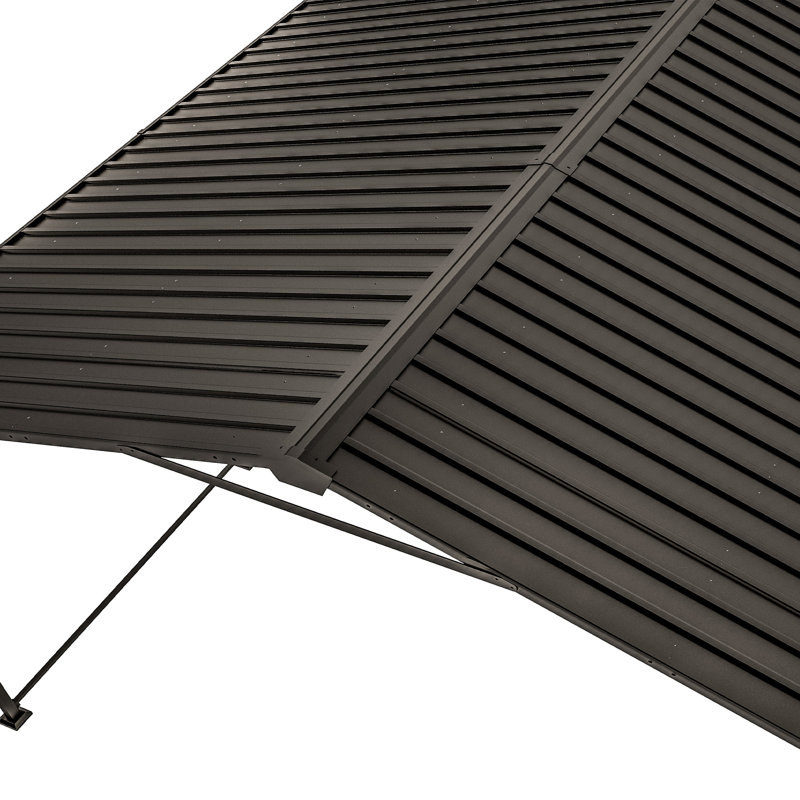 Ensemble de garage en métal 12 x 20 pi avec toit en acier galvanisé, auvent de garage extérieur robuste pour voiture, camion