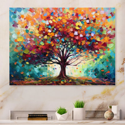 Corail à la ferme I - Reproduction d'arbres de paysage sur métal