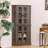 Retro Hexagon Corner Dining Cabinet