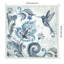 «Watercolor Boho Blue Hummingbird II» par Tre Sorelle Studios, reproduction d'art sur toile encadrée-109519576