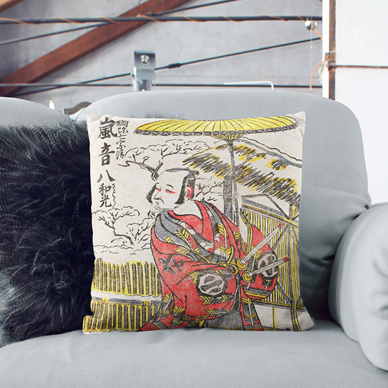 Square Throw Cushion, 40cm H x 40cm W x 15cm D