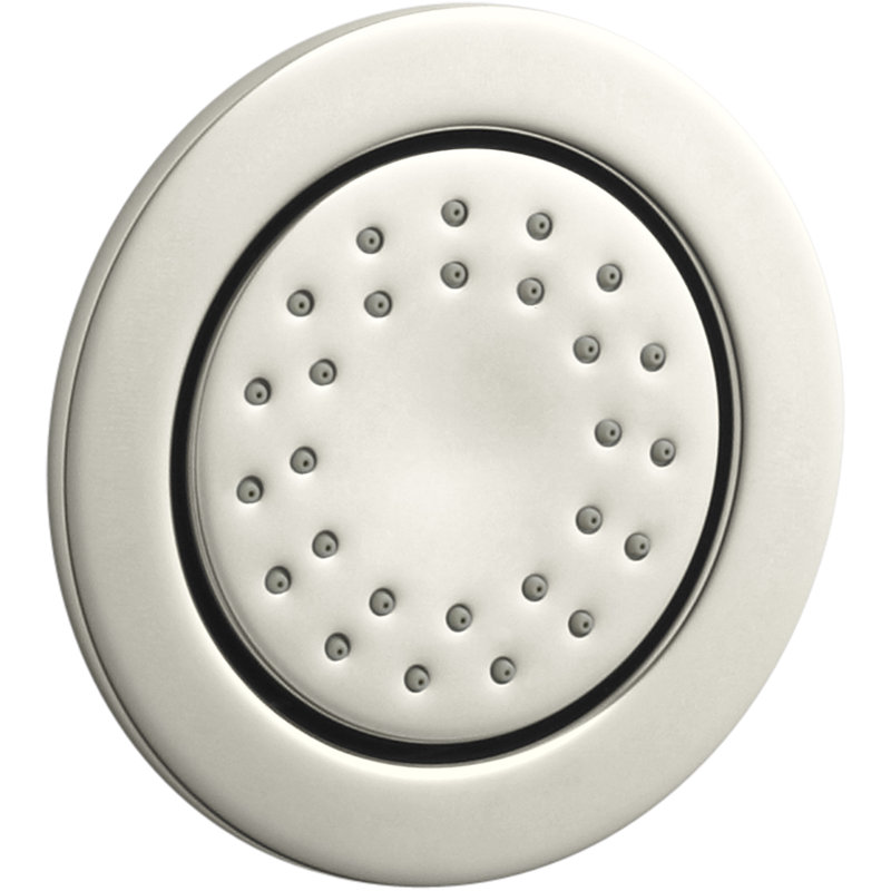 1 gpm WaterTile Round 27-Nozzle Body Spray 2.0 gpm with Stimulating Spray and Katalyst Air-Induction Technology