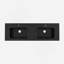 Bassin intégré à surface solide SANS drain et robinet, couleur noir mat-122773299