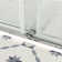 Opal Mirage MCOCOD 60" W x 66" H Double Smooth Sliding Frameless Tub Door and Anti-Collision Function with 3/8"(10mm)Clear Glass