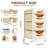 Closet Organizer And Storage 4 Layers, Fabric Clothes Drawer Storage Box, Stackable Rolling Storage Trolley With Wheels,(Beige)