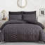 Microfiber Geometric Duvet Cover Set-126200650-126200651