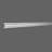 RPS-4405 1.62'' H x 96'' W x 0.62'' D Urethane Chair Rail