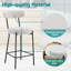 Anani Upholstered Counter Stool with Metal Frame